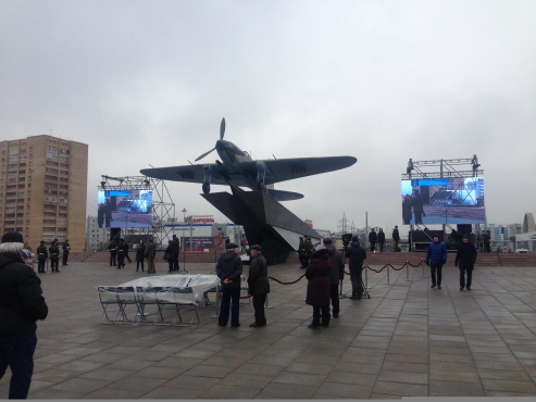 Официальное открытие памятника штурмовику Ил-2. 6 ноября 2017 